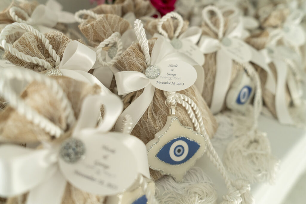 a close up of a bunch of ribbons on a shelf