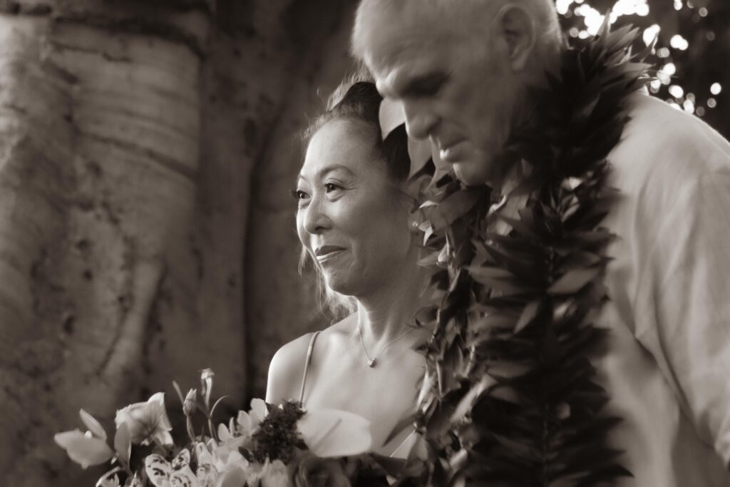 a man and a woman standing next to each other